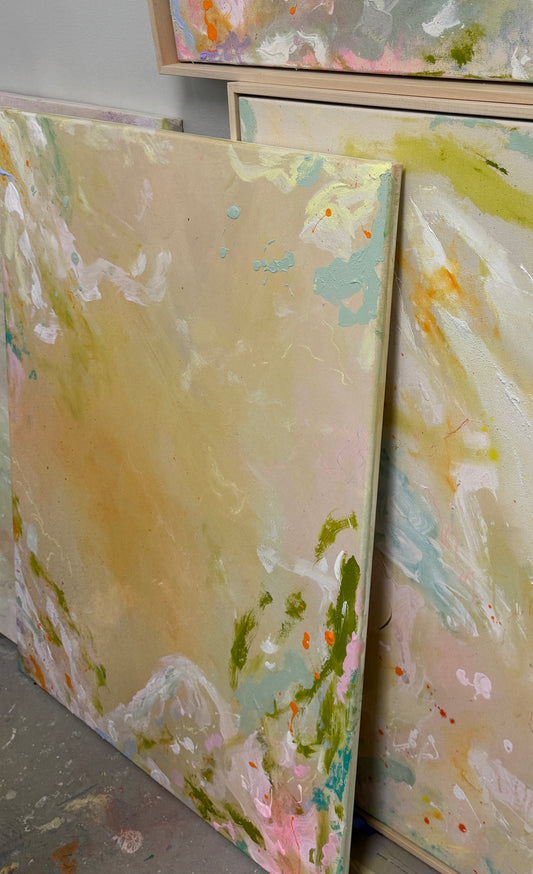Kunstwerk "floral drift" 80x100cm| gerahmt