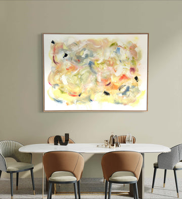 Kunstwerk "color splash no.6" 120x160cm | gerahmt