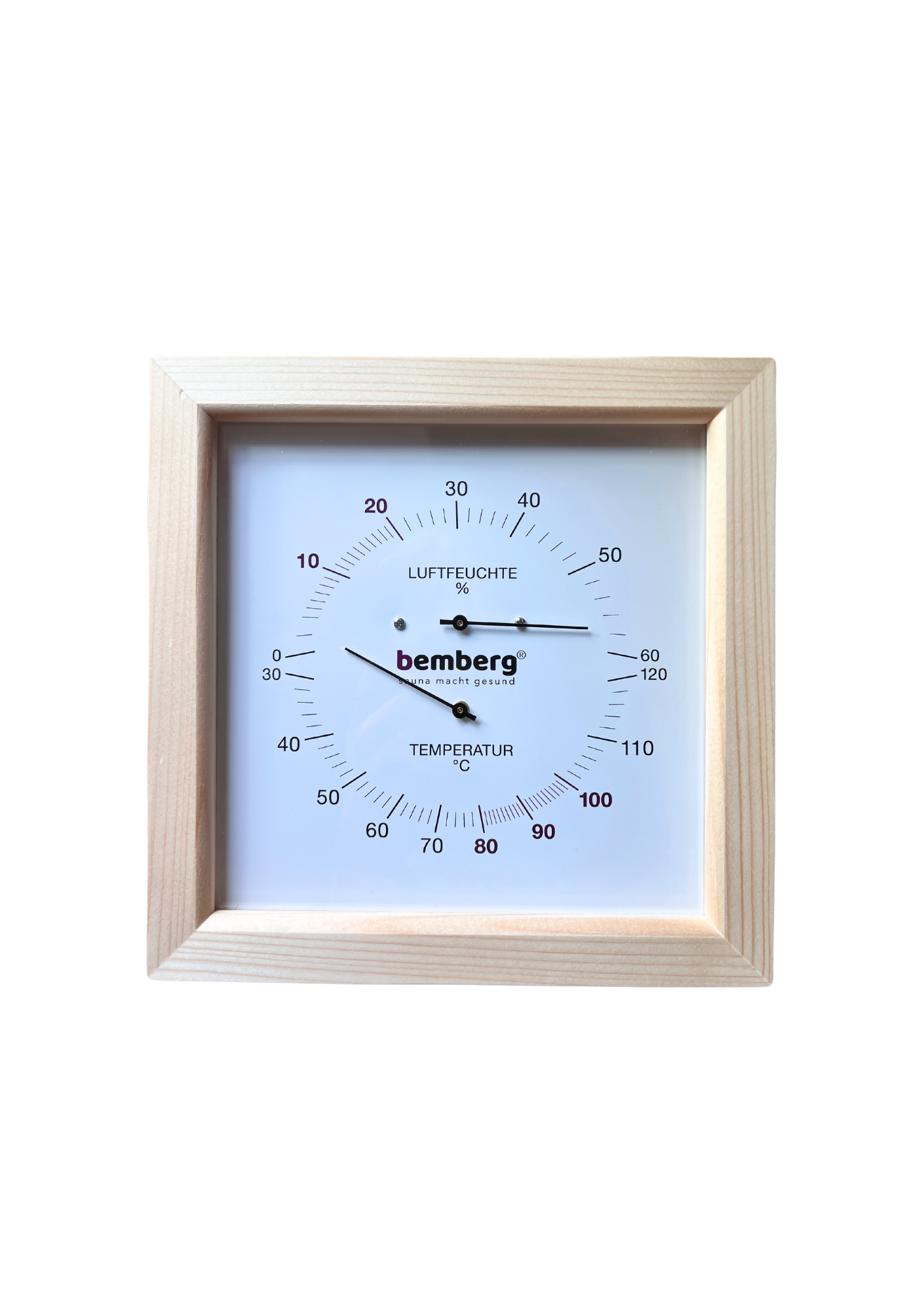 Sauna Hygro-Thermometer QUADRAT