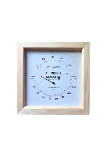 Sauna Hygro-Thermometer QUADRAT