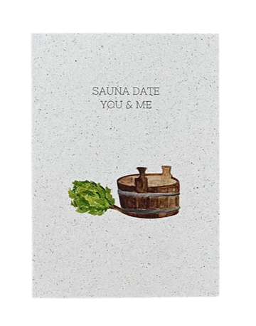 Postkarte "Sauna Date"