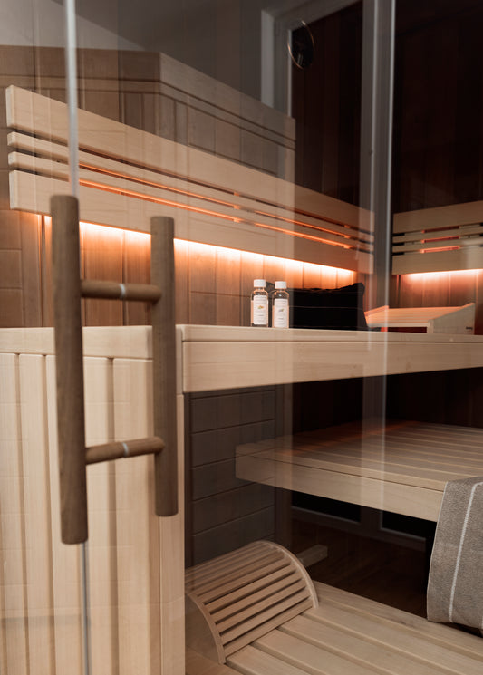 Sauna Türgriff Set Holz