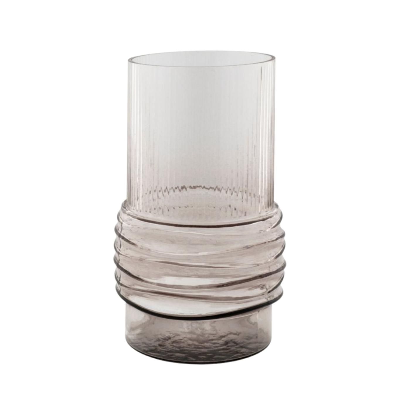 bemberg Vase Bente Glas grau